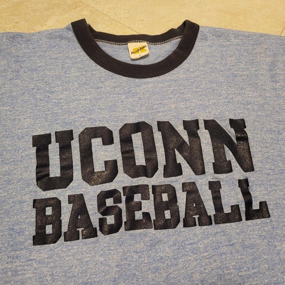 VTG 70s UConn Huskies Men XL Russell Athletic USA University Connecticut T Shirt - Picture 4 of 16